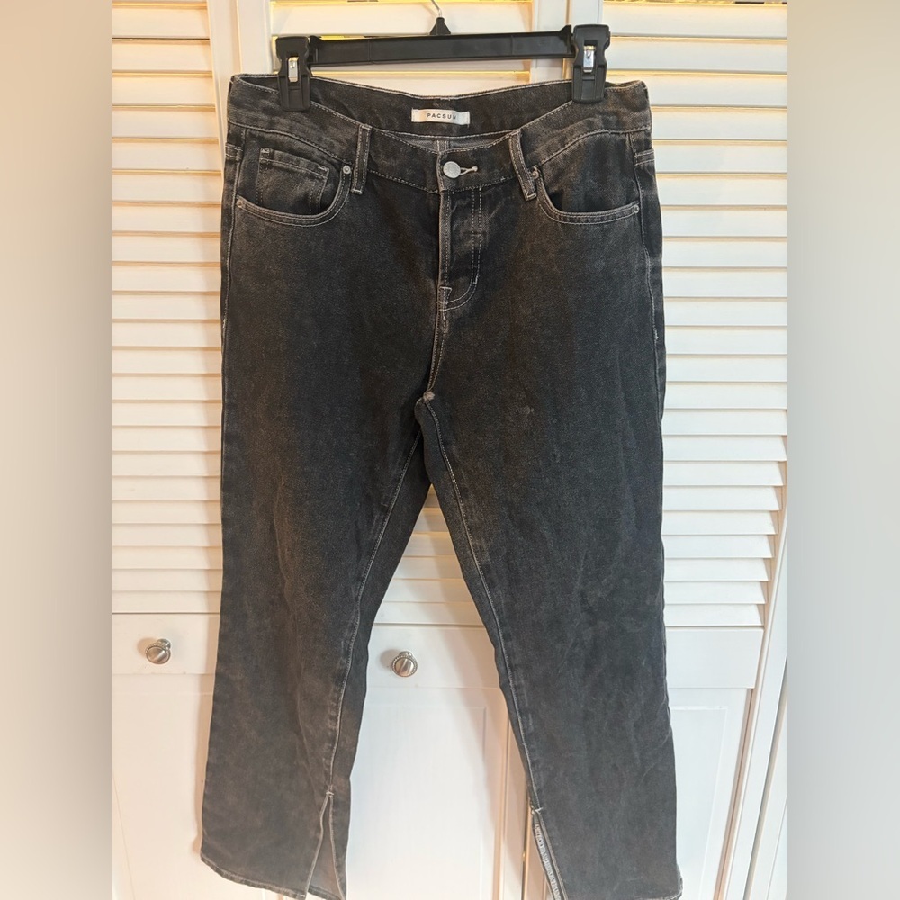 PacSun Women's Black Low Rise Straight Jeans | 27